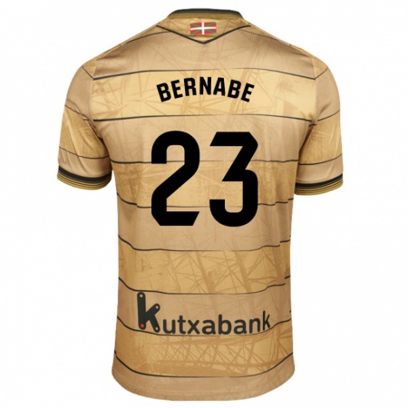 Kandiny Kinder Alejandra Bernabé De Santiago #23 Braun Auswärtstrikot Trikot 2024/25 T-Shirt Österreich