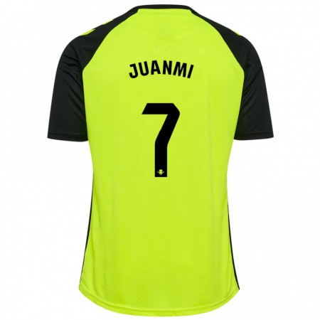 Kandiny Kinderen Juanmi #7 Fluorescerend Geel Zwart Uitshirt Uittenue 2024/25 T-Shirt