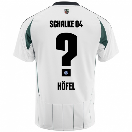 Kandiny Bambino Maglia Luca Höfel #0 Bianco Verde Kit Gara Away 2024/25 Maglietta