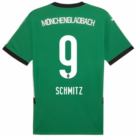 Kandiny Kinderen Sarah Schmitz #9 Groen Wit Uitshirt Uittenue 2024/25 T-Shirt