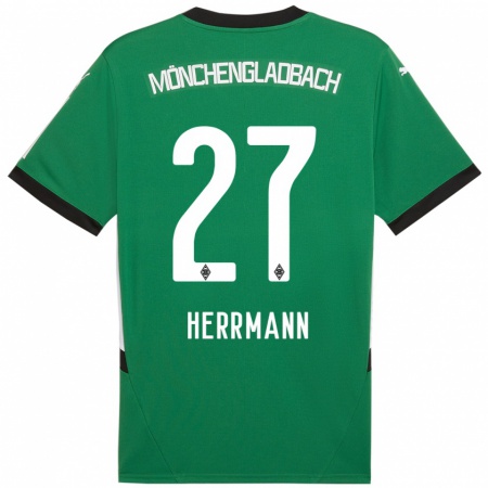 Kandiny Kinderen Michelle Herrmann #27 Groen Wit Uitshirt Uittenue 2024/25 T-Shirt