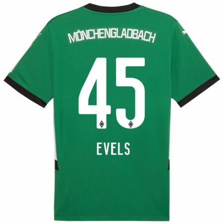 Kandiny Kinderen Emily Evels #45 Groen Wit Uitshirt Uittenue 2024/25 T-Shirt