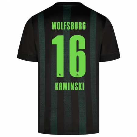 Kandiny Kinderen Jakub Kaminski #16 Donkergroen Uitshirt Uittenue 2024/25 T-Shirt