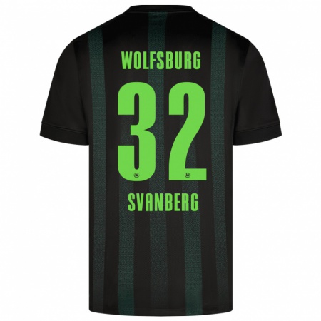 Kandiny Kinderen Mattias Svanberg #32 Donkergroen Uitshirt Uittenue 2024/25 T-Shirt