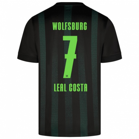 Kandiny Kinder David Leal Costa #7 Dunkelgrün Auswärtstrikot Trikot 2024/25 T-Shirt Österreich