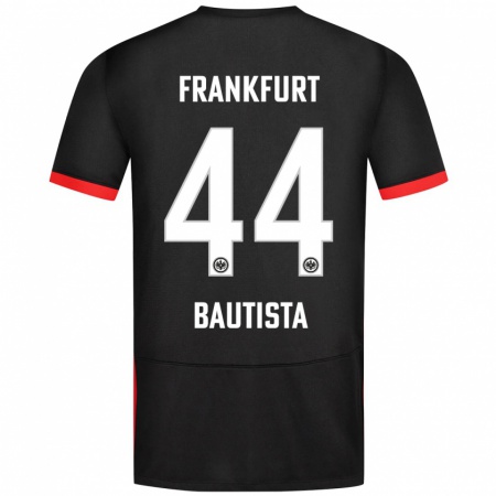 Kandiny Kinderen Davis Bautista #44 Zwart Uitshirt Uittenue 2024/25 T-Shirt