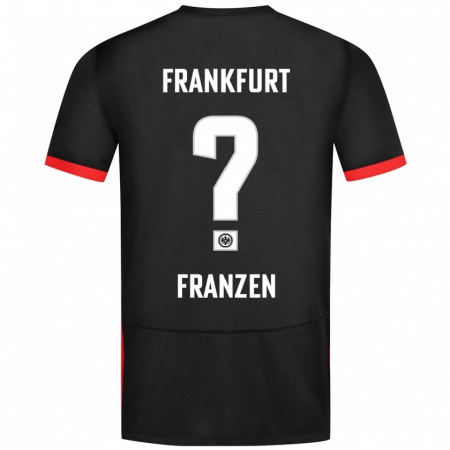 Kandiny Kinderen Marlon Franzen #0 Zwart Uitshirt Uittenue 2024/25 T-Shirt