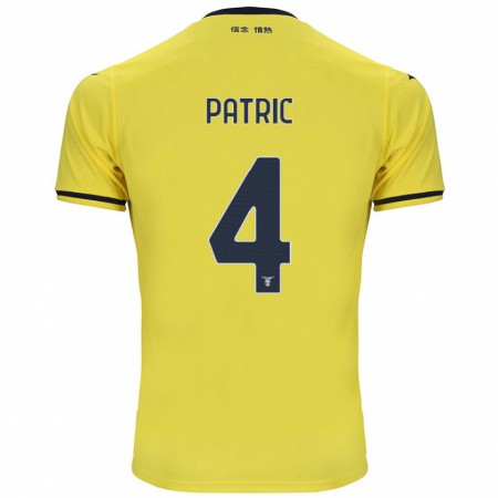 Kandiny Kinderen Patric #4 Geel Uitshirt Uittenue 2024/25 T-Shirt