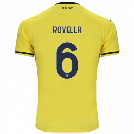 Kandiny Kinderen Nicolò Rovella #6 Geel Uitshirt Uittenue 2024/25 T-Shirt