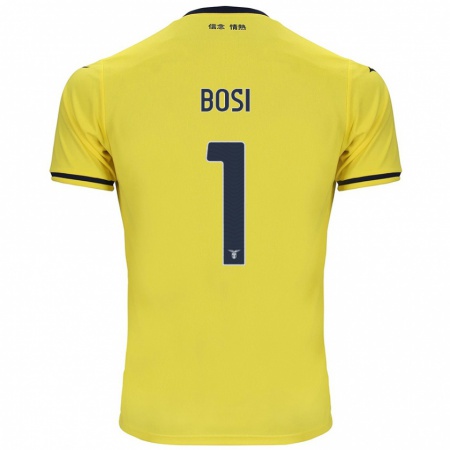 Kandiny Bambino Maglia Gioele Bosi #1 Giallo Kit Gara Away 2024/25 Maglietta