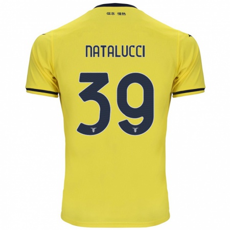 Kandiny Bambino Maglia Serena Natalucci #39 Giallo Kit Gara Away 2024/25 Maglietta