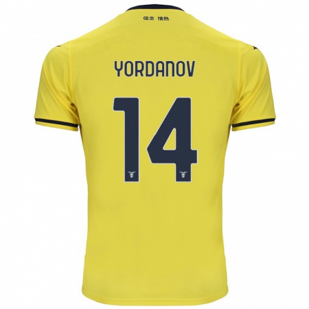 Kandiny Kinderen Damyan Yordanov #14 Geel Uitshirt Uittenue 2024/25 T-Shirt