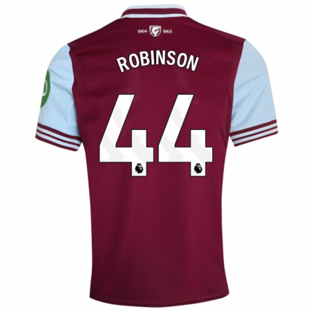 Kandiny Heren Junior Robinson #44 Donkerrood Thuisshirt Thuistenue 2024/25 T-Shirt