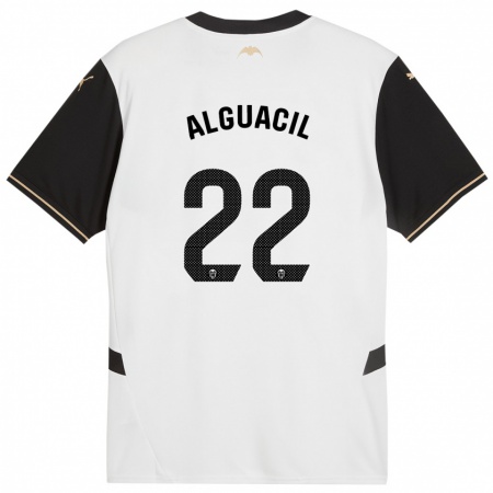 Kandiny Heren Ainhoa Alguacil #22 Wit Zwart Thuisshirt Thuistenue 2024/25 T-Shirt