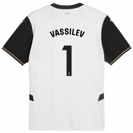 Kandiny Heren David Vassilev #1 Wit Zwart Thuisshirt Thuistenue 2024/25 T-Shirt