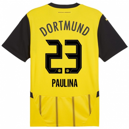 Kandiny Uomo Maglia Jordi Paulina #23 Giallo Nero Kit Gara Home 2024/25 Maglietta