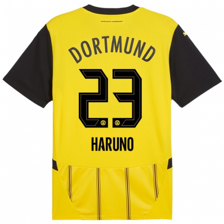 Kandiny Uomo Maglia Sasaki Haruno #23 Giallo Nero Kit Gara Home 2024/25 Maglietta