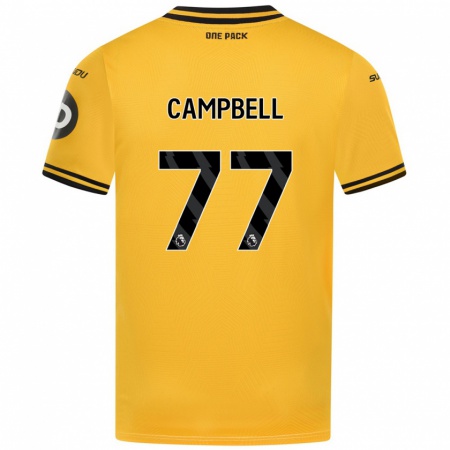 Kandiny Heren Chem Campbell #77 Geel Thuisshirt Thuistenue 2024/25 T-Shirt