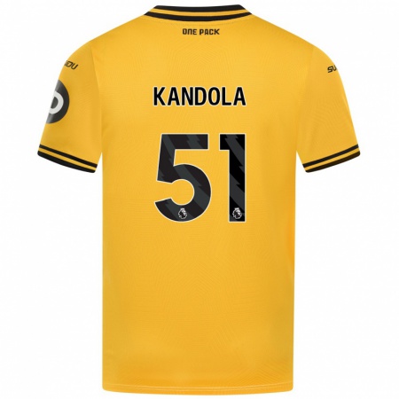 Kandiny Heren Kam Kandola #51 Geel Thuisshirt Thuistenue 2024/25 T-Shirt