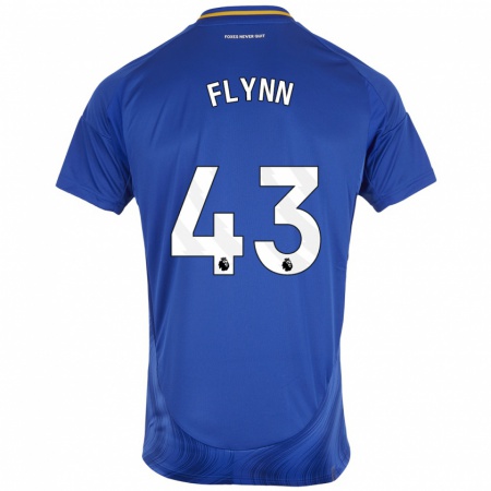 Kandiny Heren Shane Flynn #43 Blauw Wit Thuisshirt Thuistenue 2024/25 T-Shirt