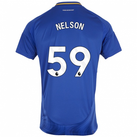 Kandiny Heren Ronny Nelson #59 Blauw Wit Thuisshirt Thuistenue 2024/25 T-Shirt