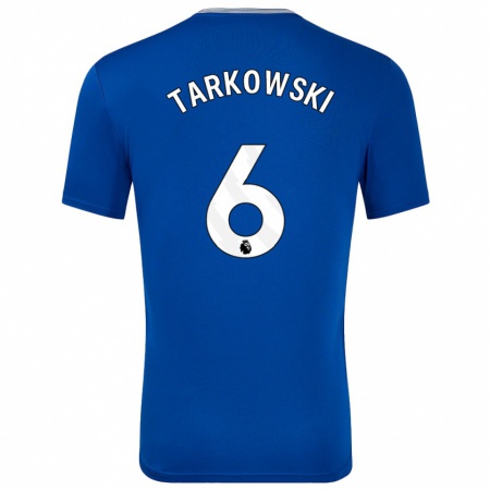 Kandiny Heren James Tarkowski #6 Blauw Met Thuisshirt Thuistenue 2024/25 T-Shirt