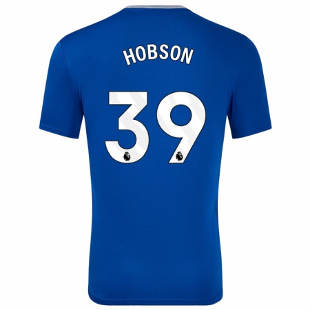 Kandiny Uomo Maglia Issy Hobson #39 Blu Con Kit Gara Home 2024/25 Maglietta