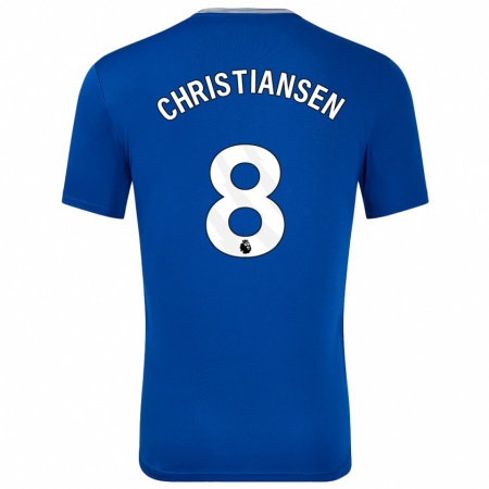 Kandiny Heren Izzy Christiansen #8 Blauw Met Thuisshirt Thuistenue 2024/25 T-Shirt