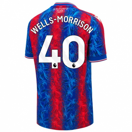 Kandiny Herren Jack Wells-Morrison #40 Rot Blauen Streifen Heimtrikot Trikot 2024/25 T-Shirt Österreich