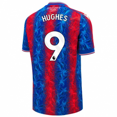 Kandiny Hombre Camiseta Elise Hughes #9 Rayas Rojas Y Azules 1ª Equipación 2024/25 La Camisa