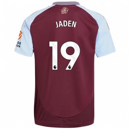 Kandiny Heren Jaden Philogene #19 Bordeaux Hemelsblauw Thuisshirt Thuistenue 2024/25 T-Shirt