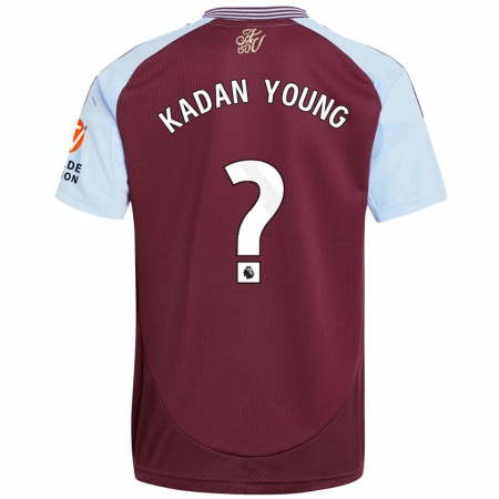 Kandiny Heren Kadan Young #0 Bordeaux Hemelsblauw Thuisshirt Thuistenue 2024/25 T-Shirt