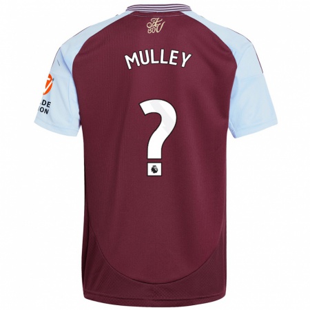 Kandiny Heren Trai-Varn Mulley #0 Bordeaux Hemelsblauw Thuisshirt Thuistenue 2024/25 T-Shirt