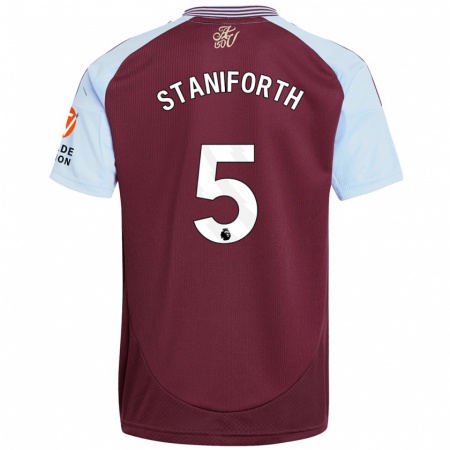 Kandiny Heren Lucy Staniforth #5 Bordeaux Hemelsblauw Thuisshirt Thuistenue 2024/25 T-Shirt