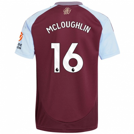 Kandiny Heren Olivia Mcloughlin #16 Bordeaux Hemelsblauw Thuisshirt Thuistenue 2024/25 T-Shirt