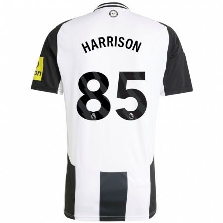 Kandiny Heren Adam Harrison #85 Wit Zwart Thuisshirt Thuistenue 2024/25 T-Shirt