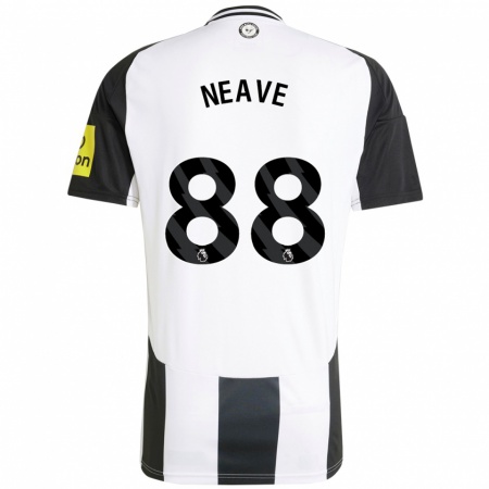 Kandiny Heren Sean Neave #88 Wit Zwart Thuisshirt Thuistenue 2024/25 T-Shirt