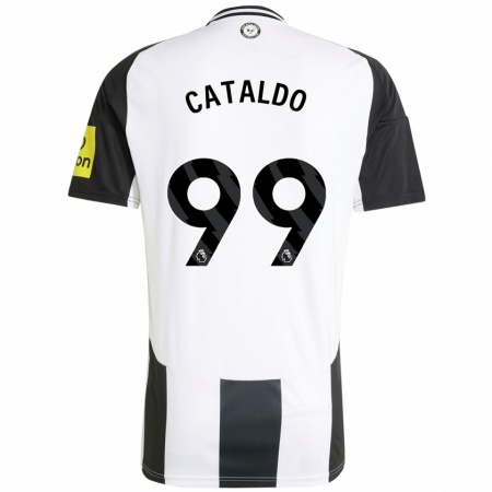 Kandiny Heren Lia Cataldo #99 Wit Zwart Thuisshirt Thuistenue 2024/25 T-Shirt