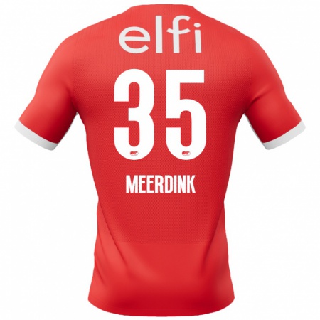 Kandiny Heren Mexx Meerdink #35 Rood Wit Thuisshirt Thuistenue 2024/25 T-Shirt