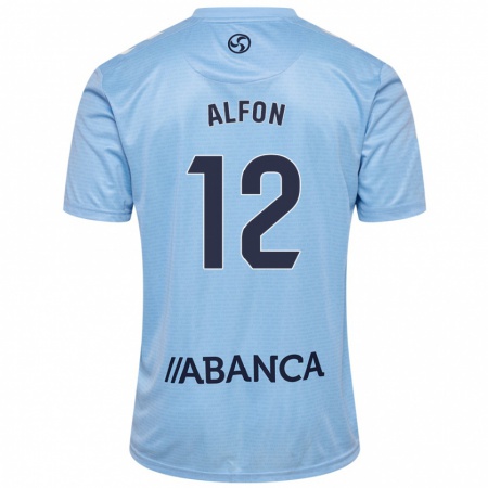 Kandiny Uomo Maglia Alfon González #12 Celeste Kit Gara Home 2024/25 Maglietta