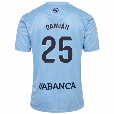 Kandiny Heren Damián Rodríguez #25 Hemelsblauw Thuisshirt Thuistenue 2024/25 T-Shirt