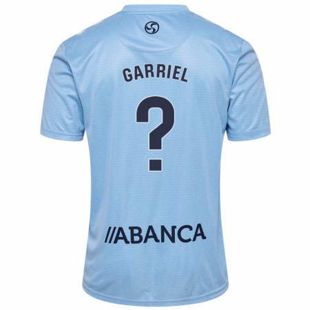 Kandiny Uomo Maglia Iván Garriel #0 Celeste Kit Gara Home 2024/25 Maglietta