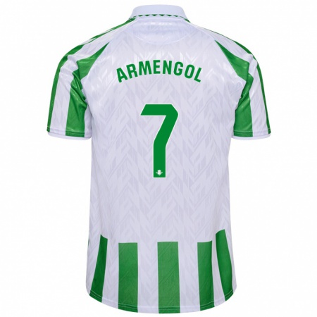 Kandiny Heren Carla Armengol #7 Groen Witte Strepen Thuisshirt Thuistenue 2024/25 T-Shirt