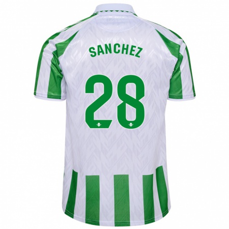 Kandiny Heren Marina Sánchez #28 Groen Witte Strepen Thuisshirt Thuistenue 2024/25 T-Shirt