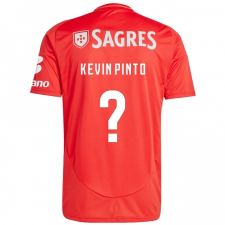 Kandiny Heren Kevin Pinto #0 Rood Wit Thuisshirt Thuistenue 2024/25 T-Shirt