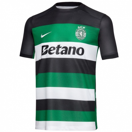 Kandiny Heren João Muniz #43 Zwart Wit Groen Thuisshirt Thuistenue 2024/25 T-Shirt