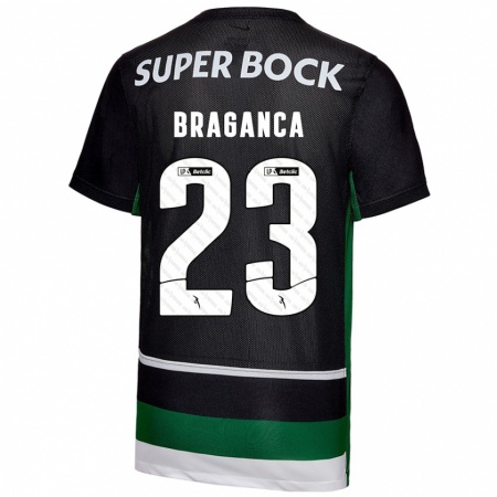 Kandiny Heren Daniel Bragança #23 Zwart Wit Groen Thuisshirt Thuistenue 2024/25 T-Shirt