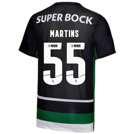 Kandiny Heren Carolina Martins #55 Zwart Wit Groen Thuisshirt Thuistenue 2024/25 T-Shirt