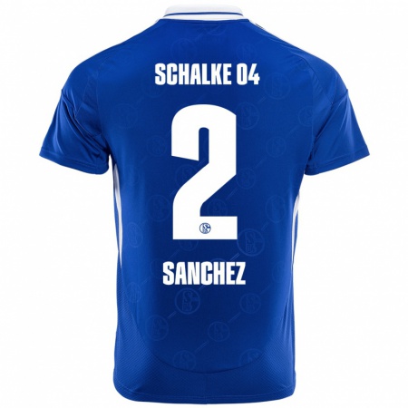 Kandiny Heren Felipe Sánchez #2 Koningsblauw Thuisshirt Thuistenue 2024/25 T-Shirt