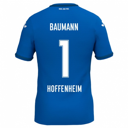 Kandiny Hombre Camiseta Oliver Baumann #1 Azul Real 1ª Equipación 2024/25 La Camisa México